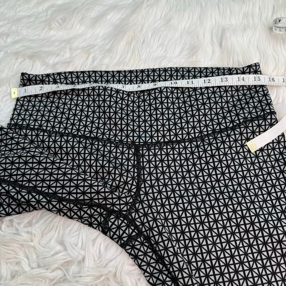 Lululemon Wunder Under Full On Luon Leggings Tri Geo Silver Spoon Black‎ Size 8 - Picture 5 of 16
